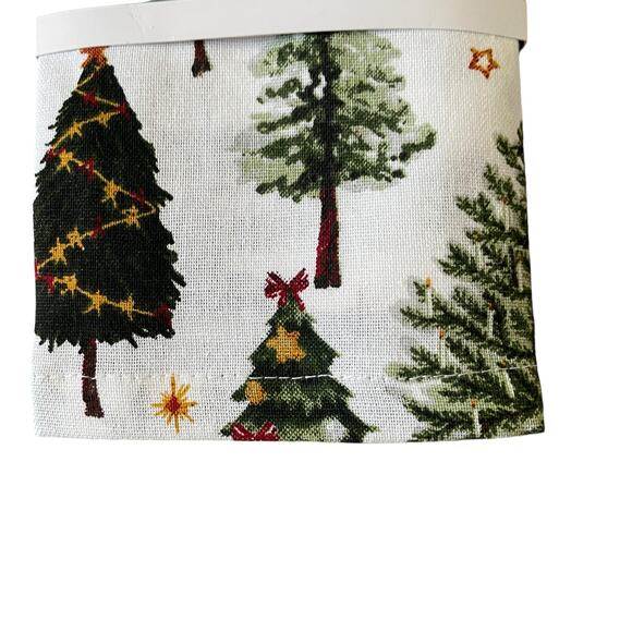 Rachel Ashwell Farmhouse CHRISTMAS TREE Cotton Napkins 12pc Green White New - Picture 9 of 16